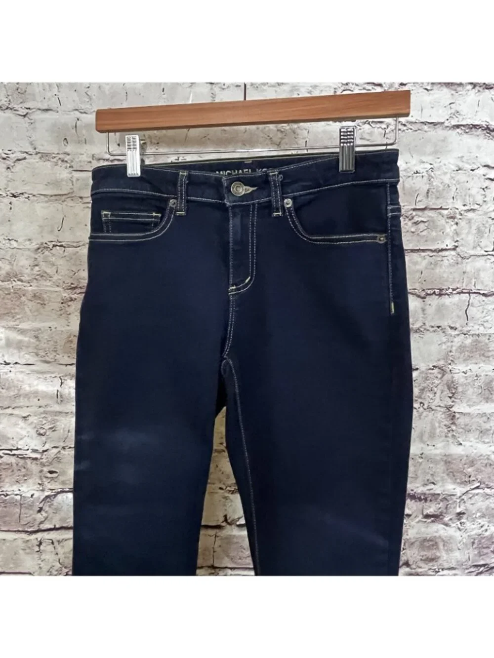 Michael Kors Izzy Skinny Dark Wash Ankle Crop Denim Jeans